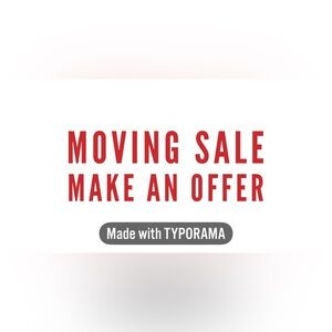 It’s almost moving day everything must go!
Accepting most offers!